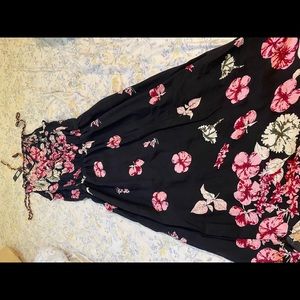 Floral Maxi Dress with Adjustable Straps